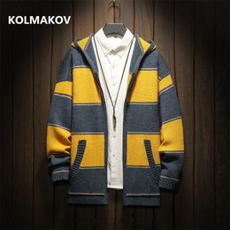 Men's Sweaters Cashmere Sweater 2024 autumn men's high quality Hooded Turtleneck s Warm knitting Cardigan men M4XL 5XL 231118