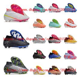 Mens Soccer Shoes Mercurial Superfly IX Elite FG Football Boots Cleats Firm Ground Botas De Futbol