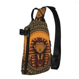 Duffel Bags King Egypt On Vintage Ornament Frame Shoulder Chest Cross Bag Diagonally Casual Man Messenger