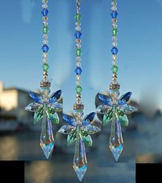 10PCS Crystal Angel Suncatcher Hanging Pendant Angel Handmade Ornament Wedding Decor Car Hanging Decor Ornament WHZ131748512