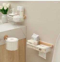 Storage Boxes Simple Bathroom Shelving Multifunctional Cosmetics And Skincare Rack Tissue Face Towel Toiletries Basket