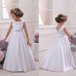 Girl Dresses Kids Flower For Wedding Elegant First Holy Communion Pageant Dress Girls Graduation Govestido De Daminha