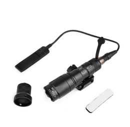 Airsoft Tactical SF M300 Mini Scout Light 250lumen tactical flashlight with remote switch tail mount for 20MM Weaver Rail7229689