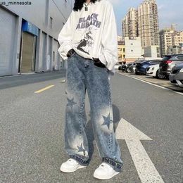 Men's Jeans Calas de brim femininas de rua casual de vero de rua de hip hop J230419
