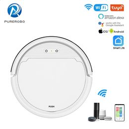 Other Housekeeping Organisation Purerobo P1 Robot Vacuum Cleaner With APP Intelligent Path Planning Sweep Wet Mopping Floors For Home Cleaning 231118