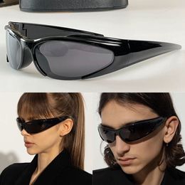 Spring 23 Collection NYC Show REVERSE XPANDER RECTANGLE SUNGLASSES IN BLACK 100% UVA/UVB protection Sunglasses 100% nylon Designer outdoor sports sunglasses BB0253S