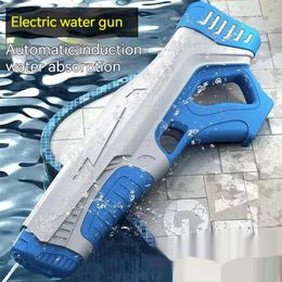 Gun Toys Automatic Water Suction Gun Continuous Induction Water Large Capacity High Pressure Water Spraying Gun Fight Water Spray Toy 230419