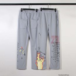 Designers Casual Pant Streetwear Jogger Trousers Sweatpants High Street Trendy Travisscotts Mud Dyed i Flame Ns Internet Red Slightly Spicy Pants