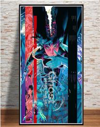 Poster And Prints Ghost In The Shell Fight Police Japan Anime Art Paintings Canvas Wall Pictures For Living Room Home Decor27698852446