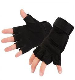 Xinda High quality outdoor Climbing rappelling tactical nonslip glove leather special semifinger riding gloves Epacket post8131546