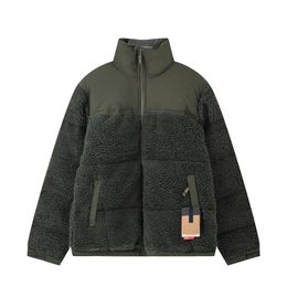 Mens Down Parkas Designer Jacket Winter Stand Collar Lamb Fur Patchwork Letter High Quality Warmth Cold Protection Coat Casual Versatile Wom Wdxm J4rr