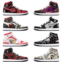 DIY classics Customised shoes sports basketball shoes 1s men women antiskid anime Versatile fashionable figure sneakers 36-48 407718