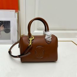 Mirror quality designer bag mini boston Bag woman tote bags Leather shoulder bag Classic canvas printed crossbody bag Lady wallet Brown toiletries handbag