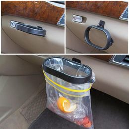 Interior Accessories Car Trash Can Hanging Frame Storage Bin Box Foldable Organiser Supplies Bag