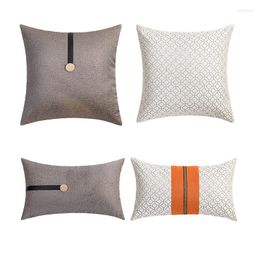 Pillow Cover Modern Luxury Style Orange Sofa Chair Seat Car Soft Patchwork Fabric Home Decoration 45 Wholesale