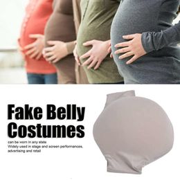 Sleep Lounge Artificial Baby Tummy Belly Fake Pregnancy Pregnant Bump Fake Pregnancy Belly Memory Foam Lightweight Breathable Fake Belly 230419