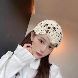 Beanies Bohemian Vintage Temperament Knitted Hat Women Summer Breathable Decoration Beanie Caps Elegant Beanie/Skull