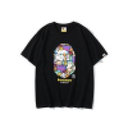 A Bathing a Ape Head Baby Milo Pikachu Black and white T Shirt