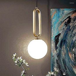 Pendant Lamps Geometry Design Glass Metal LED Suspension Luminaire Minimalist Unique Home Interior Chandelier Ceiling Light Eco Friendly