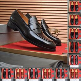 18MODEL Black Wingtip Men Oxford Shoe High Quality Luxury Loafers Shoes Genuine Leather Italian Handmade Formal Wedding Slip On Designer Dress