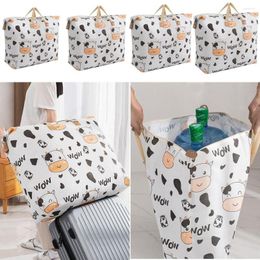 Storage Bags Quilt Blanket Non-woven Fabric Travel Luggage Large Capacity Bag Bucket Clothes Organization