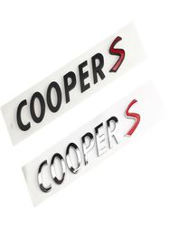 For MINI COOPER S Rear Trunk Letters Font Logo Badge Sticker Auto Tailgate COOPERS Nameplate Decorative Decals Accessories8283031