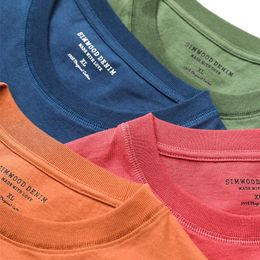 Mens TShirts Summer 240g Thick Fabric Tshirt Men Solid Colour Loose Style Plus Size Tshirt High Quality Tops 230418