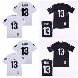 Movie Football 13 Willie Beamen Jerseys Any Given Sunday Miami Sharks Jamie Foxx All Stitched Team Color Black Away White College Vintage Breathable University
