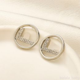 Luxury Hoop Earring Brand Letter Stud Earrings Designer Jewellery Accessories Birthday Christmas Gifts