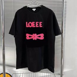 Lowe Best-quality Letter Lowes Mens T Print Shirt Designer Fashion Tees 23SS T-shirts Women Casual Loose Shirts Size 3XL 4XL 8NNS