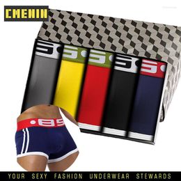 Underpants CMENIN Fashion Cotton Sexy Men Underwear Man Boxer Quick Dry Trunks Men's Bxoers Shorts Penis Ropa Interior Hombre