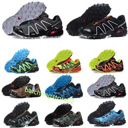 Triple Black Speed Cross 3.0 Running Shoes White Blue Red Yellow Green Speed Speedcross 3 Men Women Trainers Outdoor Sports Sneakers With box B9