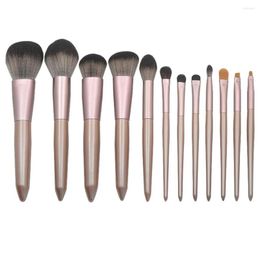 Makeup Brushes OutTop 12pc Brush Tapered Wooden Handle Coffee Powder Eyeshadow Set Tools 2023 Mar14
