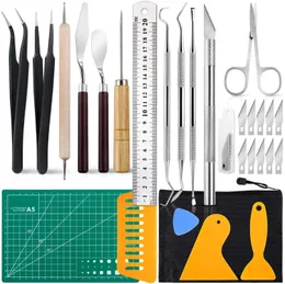 28 Pcs Precision Craft Tools Set Vinyl Weeding Tools Kit for Weeding Vinyl DIY Art Work Cutting Hobby Knife Scrapbook for Craft