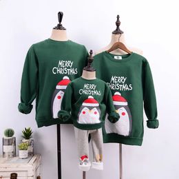 Family Matching Outfits Winter Jersey Christmas Sweater Family Look Year Pullover Reindeer Matching Outfits Father Mother Daughter Mom Me Kids 231117