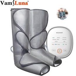 Leg Massagers Air Compression Leg Foot Massager Vibration Infrared Therapy Arm Waist Pneumatic Air Wraps Presotherapy Boot To Promote Blood 230419