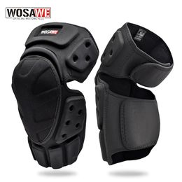 Elbow Knee Pads WOSAWE Adjustable Protector Motorcycle Motocross Tactical Sport Riding Cycling Skating Ski pad Brace Support 230418