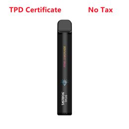 From Shenzhen Tastefog Disposable vape 2% 2ml 550mah 800puff 11Flavors With CE ROSH TPD Certificate