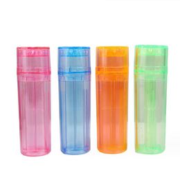 Plastic grinder Container Case Storage Double Pipe Rolling Set Tobacco 2 In1 One Piece Filling Horn Tube Pre Roll Cone Roller Cigarette Smoking Maker