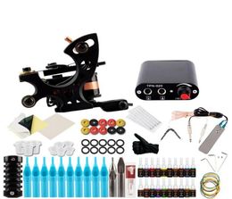 Starter Tattoo Kit Immortal Black Inks Set Permanent Power Supply Tattoo Needles Makeup Kit Tools For Machine Set96764473187892