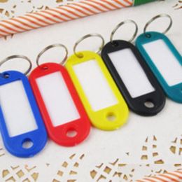 Party Favor Creative Suitcases Classification Tags Plastic Language Keychain Id Name Cards Labels With Ring El Home Blank Key Mti Co Dhykm