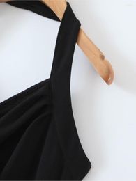 New Plus Size Dresses Good Quality Women Inner Halter Slim Waist Pleated Design V-Neck Sexy Charming Slit Formal Dress
