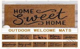 Carpets Door Mats Coir Welcome For Front Funny Outside Doormat Rug Kitchen Carpet Decorative Colourful Home Decor2074702
