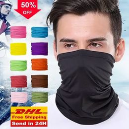 Fashion Men Women Head Face Neck Sunshade Collar Gaiter Tube Bandana Scarf Sports Headwear Scarf Dustproof Outdoor Fishing FY7026 bb0419