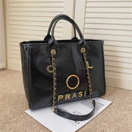 50% off Women's Luxury Handbags Classics Beach Metal Pearl Letter Badge Tote Bag Small Leather Large Chain Wallet 2R1V