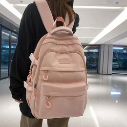 School Bags Girls Bag Nylon Backpack Travel Rucksack Multi Pockets Waterproof Casual Daypack Schoolbag Women Men Student Teenager 231118