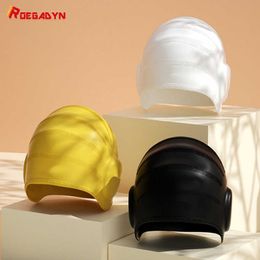 Swimming caps Silicone Ear Protect Women's Pool Cap Long Hair Adult Accessory Swimming Cap Waterproof Ear Protect Swimming Pool Caps Divie Hat P230418