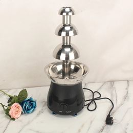 Other Kitchen Dining Bar Small Stainless Steel Chocolate Fountain Machine HomeCommercial 3 Layers Melt Makers Birthday Party Creative Tools 231118