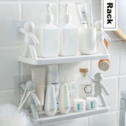 Storage Holders Racks Bathroom self-adhesive shampoo rack shower towel storage rack cosmetics toilet organizer home decoration kitchen Sundries rack