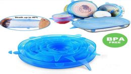 6pcsset silicon stretch lids universal lid Silicone food wrap bowl pot lid silicone cover pan cooking Kitchen accessories dropshi3485543